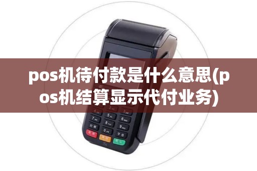 pos机待付款是什么意思(pos机结算显示代付业务)