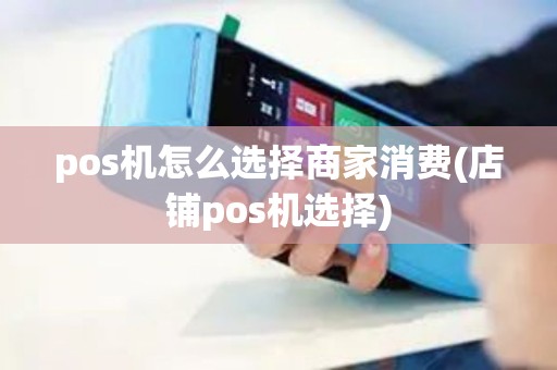 pos机怎么选择商家消费(店铺pos机选择)