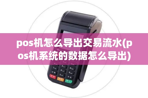 pos机怎么导出交易流水(pos机系统的数据怎么导出)