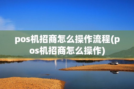 pos机招商怎么操作流程(pos机招商怎么操作)