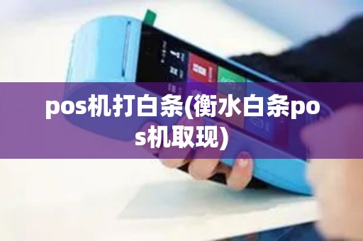 pos机打白条(衡水白条pos机取现)