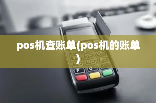 pos机查账单(pos机的账单)