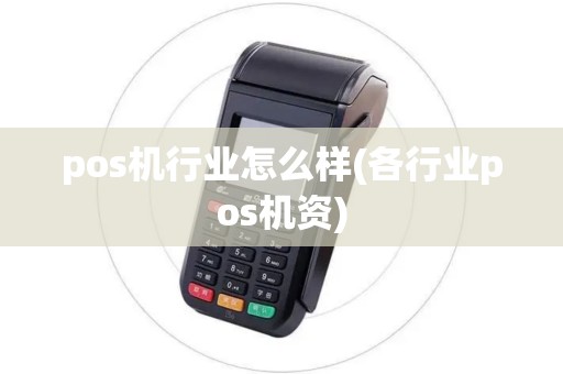 pos机行业怎么样(各行业pos机资)