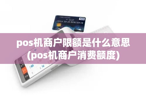 pos机商户限额是什么意思(pos机商户消费额度)