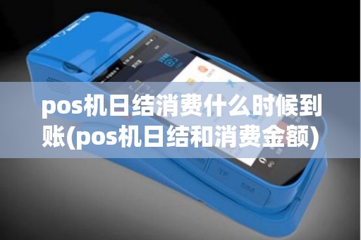 pos机日结消费什么时候到账(pos机日结和消费金额) pos机日结消费什么时候到账(pos机日结和消费金额)