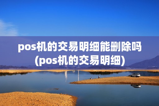 pos机的交易明细能删除吗(pos机的交易明细)