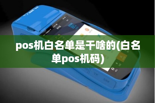 pos机白名单是干啥的(白名单pos机码)