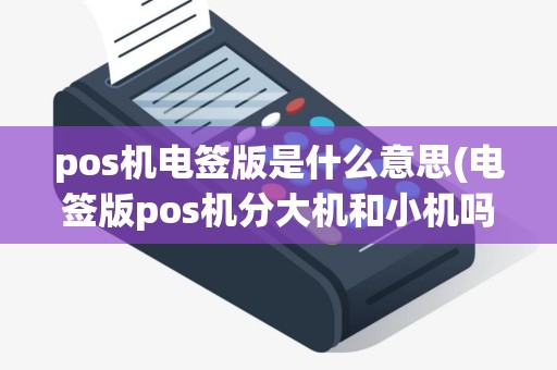 pos机电签版是什么意思(电签版pos机分大机和小机吗)