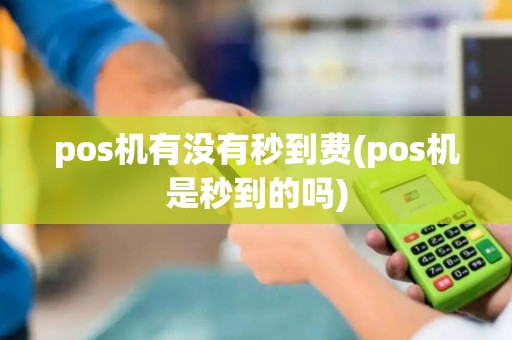 pos机有没有秒到费(pos机是秒到的吗)