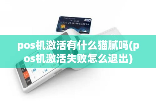 pos机激活有什么猫腻吗(pos机激活失败怎么退出)