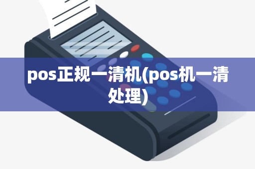 pos正规一清机(pos机一清处理)