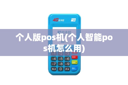个人版pos机(个人智能pos机怎么用)