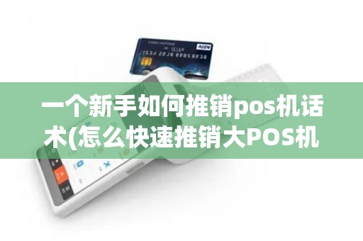 一个新手如何推销pos机话术(怎么快速推销大POS机)