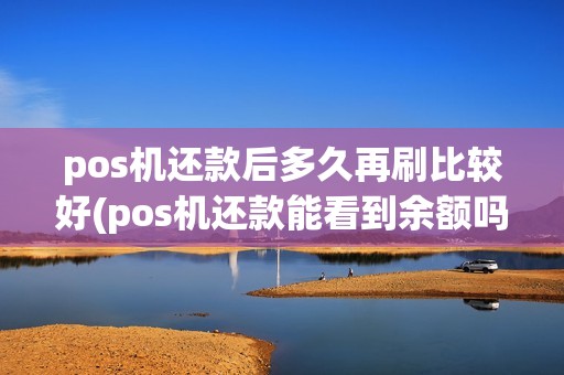 pos机还款后多久再刷比较好(pos机还款能看到余额吗)