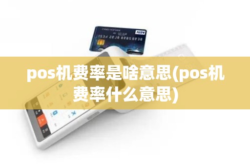 pos机费率是啥意思(pos机费率什么意思)