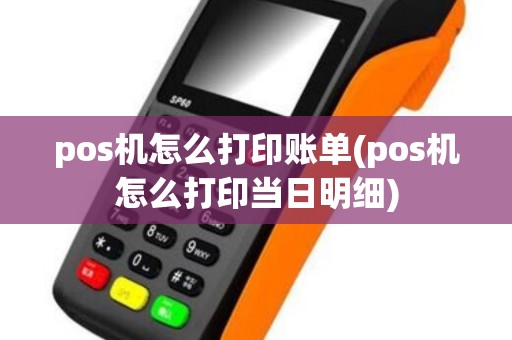 pos机怎么打印账单(pos机怎么打印当日明细)