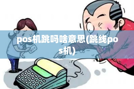 pos机跳吗啥意思(跳线pos机)
