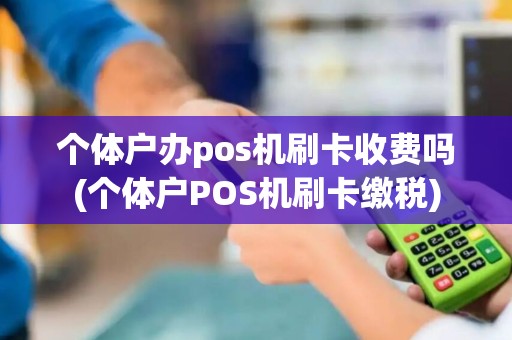 个体户办pos机刷卡收费吗(个体户POS机刷卡缴税)