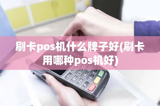 刷卡pos机什么牌子好(刷卡用哪种pos机好)