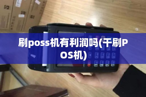刷poss机有利润吗(干刷POS机)