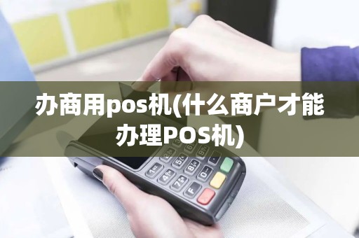办商用pos机(什么商户才能办理POS机)