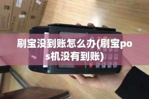 刷宝没到账怎么办(刷宝pos机没有到账)
