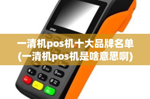 一清机pos机十大品牌名单(一清机pos机是啥意思啊)