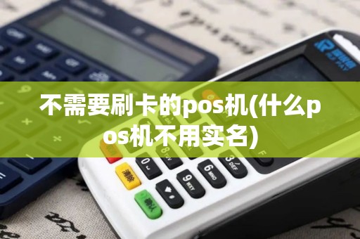不需要刷卡的pos机(什么pos机不用实名)