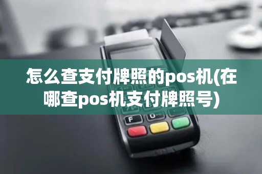 怎么查支付牌照的pos机(在哪查pos机支付牌照号)