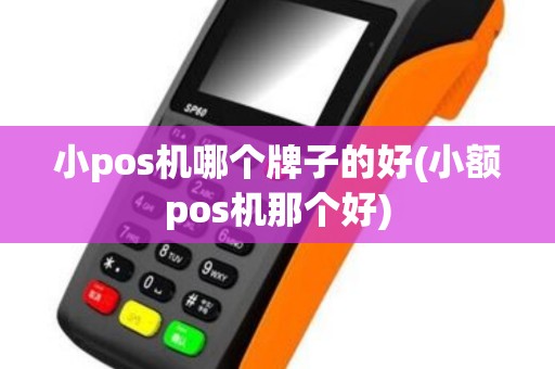 小pos机哪个牌子的好(小额pos机那个好)