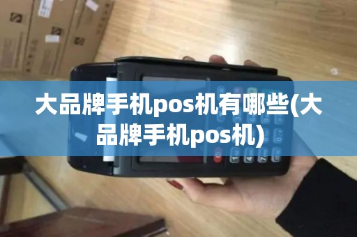大品牌手机pos机有哪些(大品牌手机pos机)