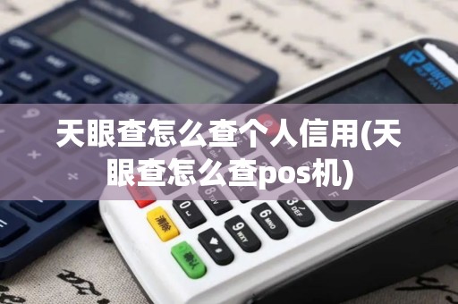 天眼查怎么查个人信用(天眼查怎么查pos机)