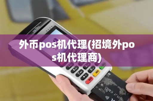 外币pos机代理(招境外pos机代理商)