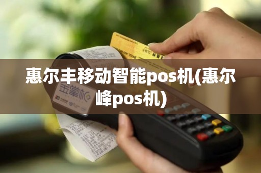 惠尔丰移动智能pos机(惠尔峰pos机)