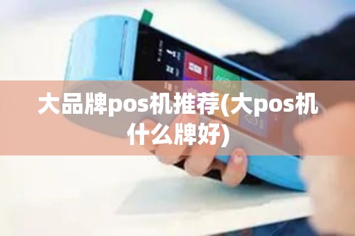 大品牌pos机推荐(大pos机什么牌好)