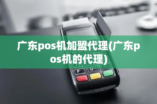广东pos机加盟代理(广东pos机的代理)