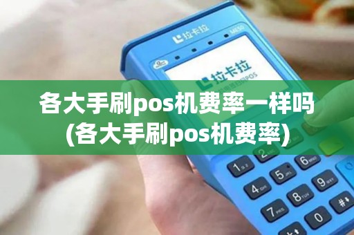 各大手刷pos机费率一样吗(各大手刷pos机费率)