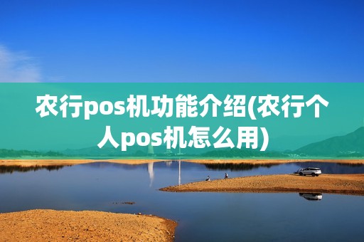 农行pos机功能介绍(农行个人pos机怎么用)