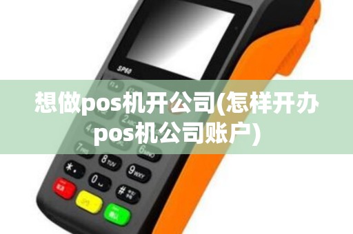 想做pos机开公司(怎样开办pos机公司账户)