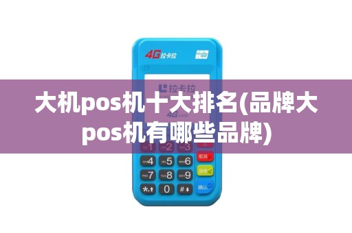 大机pos机十大排名(品牌大pos机有哪些品牌)