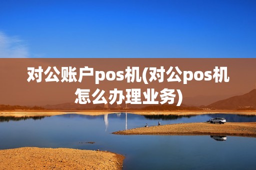 对公账户pos机(对公pos机怎么办理业务)