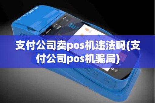 支付公司卖pos机违法吗(支付公司pos机骗局)