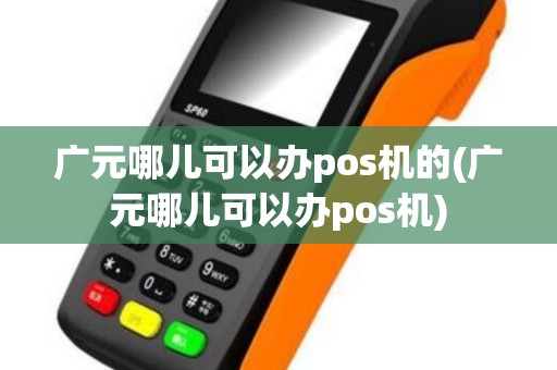 广元哪儿可以办pos机的(广元哪儿可以办pos机)