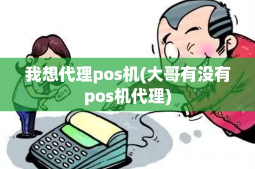 我想代理pos机(大哥有没有pos机代理)