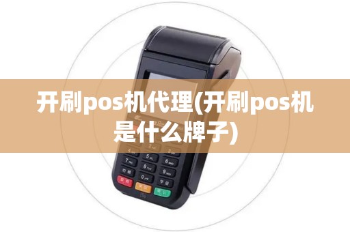 开刷pos机代理(开刷pos机是什么牌子)