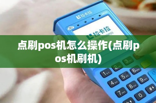 点刷pos机怎么操作(点刷pos机刷机)