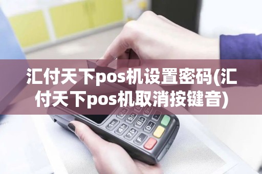 汇付天下pos机设置密码(汇付天下pos机取消按键音)