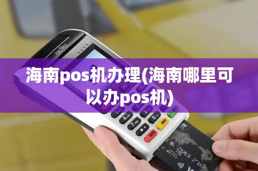 海南pos机办理(海南哪里可以办pos机)
