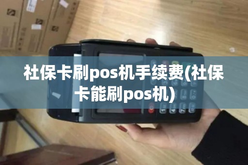 社保卡刷pos机手续费(社保卡能刷pos机)