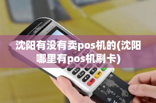 沈阳有没有卖pos机的(沈阳哪里有pos机刷卡)